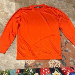 Y2K Nike Orange Long Sleeve Shirt